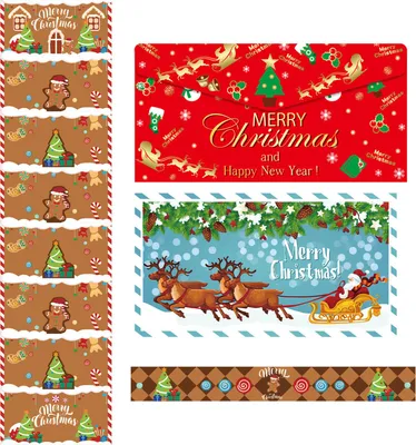 Produktbild von Weihnachtsbriefumschlag-Geldhalter mit 6 Fächern, DIY-Weihnachtsgeldkartenbox, Überraschungs-Weihnachtsgeschenkkartenhalter