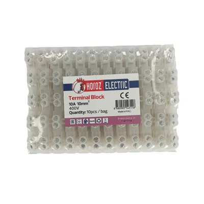 Obrázok produktu pre HOROZ LTF svorkovnica 12-pin 10 mm² sada 10 kusov