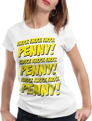 Produktbild von style3 Knock! Penny Damen T-Shirt, Farbe:Weiß, Größe:L
