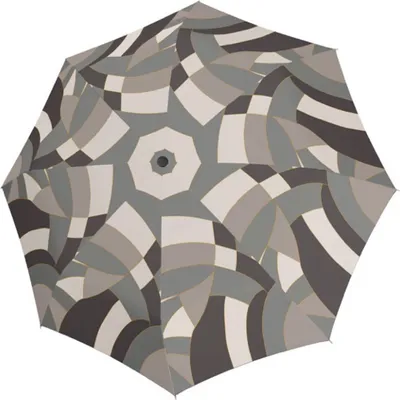 Produktbild von doppler Stockregenschirm Regenschirm Carbonsteel Long AC Chic Grey grau mehrfarbig