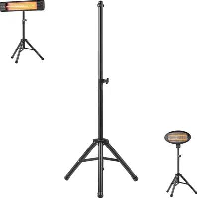 Produktbild von Echos Universalständer für Heizstrahler | Ständer für Heizstrahler | Mobiler Ständer | Dreibeinständer | Tripod Ständer | Teleskop Dreibein Stativ Terrasse