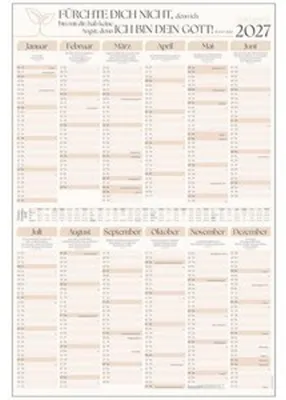 Produktbild von Seeds of Hope MAXI-Poster Kalender 2027 mit Jahreslosung, Monatssprüchen, Termine und Schulferien