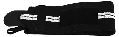 Produktbild von Verstellbare elastische Handgelenkbandagen, atmungsaktive Gewichtheber-Armbänder für das Fitnessstudio (schwarz-weiß)
