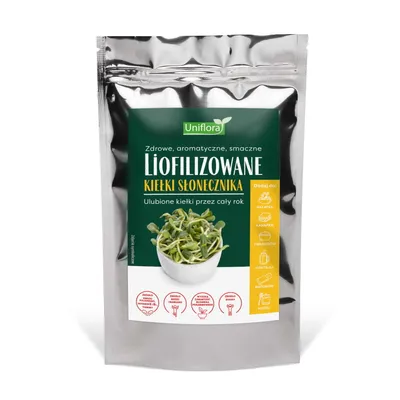 Zdjęcie produktu dla Liofilizowane kiełki słonecznika 10g UNIFLORA