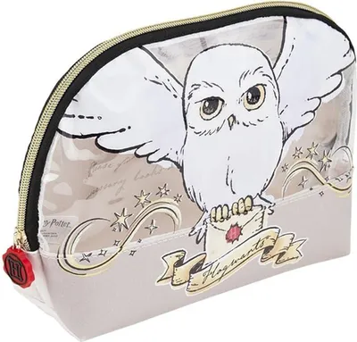 Produktbild von Harry Potter Hedwig - Beige, geräumige Reise-Kosmetiktasche