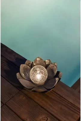 Immagine prodotto di Loto solare GALIX, 25 cm, 7 lumen, 8 ore di autonomia, metallo e vetro