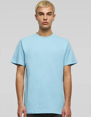 Produktbild von Build Your Brand BY004 | Round Neck Herren T-Shirt - Farbe: Baltic Blue - Größe: XXL