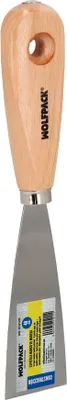Image de Spatule avec manche en bois, lame en acier 40 mm. Spatule à plâtre, spatule de peintre, spatule à plâtre, etc.