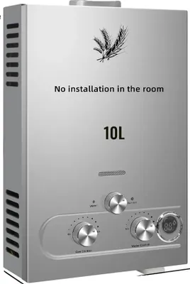 Produktbild von VEVOR LPG-Wasserheizer, 6L bis 18L Kapazität, einstellbare Wassertemperatur, 20KW 10L