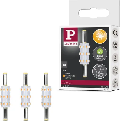 Image de Paulmann Plug & Shine LED Socle enfichable, set de 3 pièces