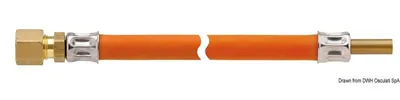 Obrázok produktu pre Hadicová prípojka RVS 8 x 800 mm , 1 kus