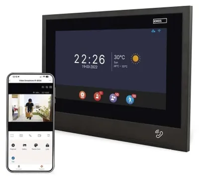 Produktbild von EMOS Zusatzmonitor GoSmart IP880B 2WIRE für das IP880A 2WIRE Heimvideo-Türstationssystem