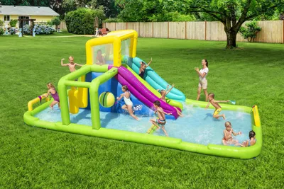 Produktbild von Bestway® H2OGO!® Mega-Wasserpark mit Dauergebläse Splash Course 710 x 310 x 265 cm