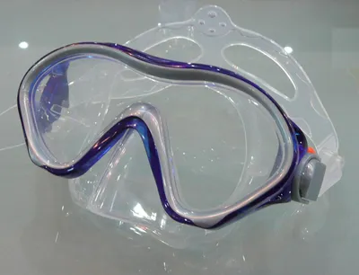 Produktbild von Shallow Tauchmaske Junior Silikon Blau - Kinder Tauchbrille