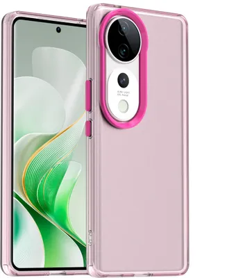 Produktbild von Handyhülle für Vivo S19 Schlank Durchscheinend Matt Stoßfest Schutzhülle Rot
