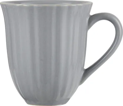 Produktbild von IB Laursen MYNTE Becher Rillen Grau FRENCH GREY Keramik Geschirr Tasse 250 ml