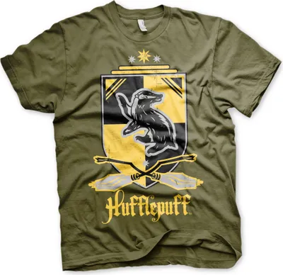 Produktbild von Harry Potter - Hufflepuff T-Shirt - X-Large - Olive