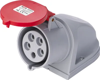 Produktbild von CEE Wandsteckdose 32A 5-polig IP44 400V Starkstrom