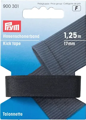 Produktbild von Prym Hosenschonerband 17 mm schwarz 1,25 m unelastisches Band  