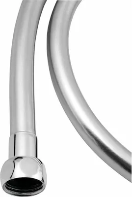 Produktbild von Sapho SOFTFLEX Plastik-Duschschlauch, 100cm, Metallic-Silber/Chrom