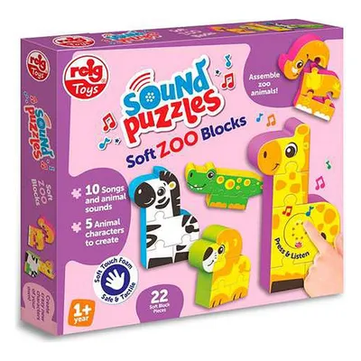 Zdjęcie produktu dla Klocki logiczne z dźwiękami - Zwierzęta z Zoo
