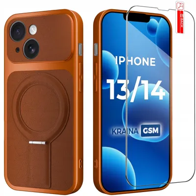 Produktbild von Hülle für iPhone 13 | 14 mit Magnetring für MagSafe + 9H-Glas