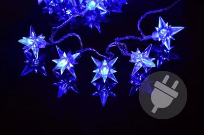 Obrázek produktu pro Vánoční LED osvětlení 4 m, hvězdy, modré