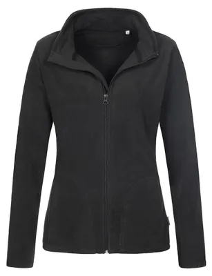 Produktbild von Absolute Apparel - Fleece Durchgehender Reißverschluss für Damen - Aktiv LT858 (S) (Schwarz)