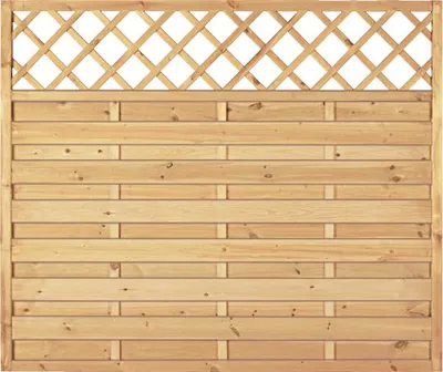 Produktbild von T&J Maxi Massivzaun Ranki 180 x 150 cm