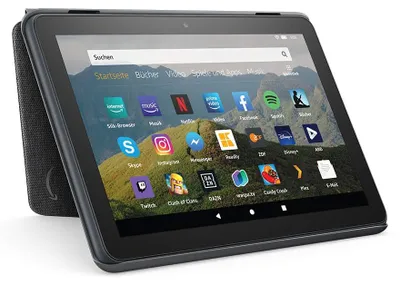 Produktbild von Hülle für Fire HD 8-Tablet | Kompatibel mit der 10. Generation (2020), Kohlenschwarz