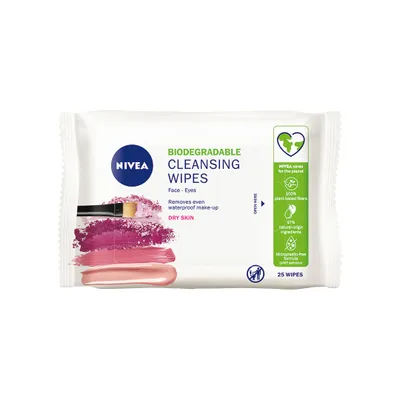 Produktbild von Nivea Biologisch Abbaubare Beruhigende Reinigungstücher, 25 Stück