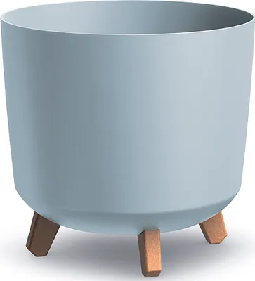Produktbild von nabbi Kunststoff-Pflanzgefäß auf Beinen DGTL300L 29,8 cm - hellgrau