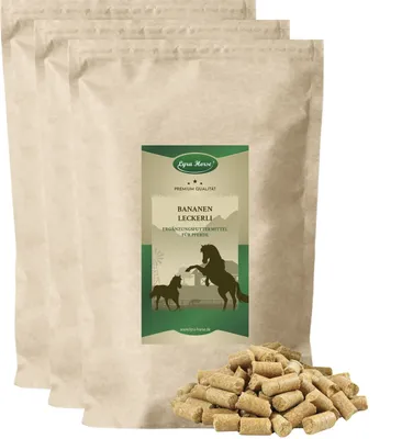 Produktbild von 15 kg Lyra Horse® Bananen Leckerli
