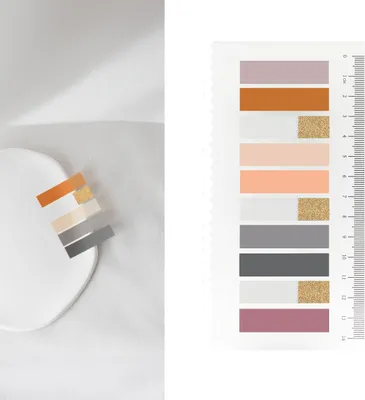 Produktbild von Golden Autumn Glow Haftstreifen | 200 Stück Transparente Haftnotizen | sticky notes | Index Tabs klebezettel | Haftmarker | stationary | Haftmarker