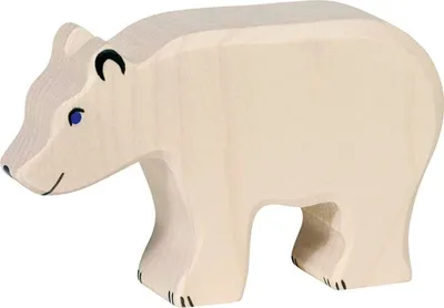 Immagine prodotto di Orso polare di legno - mangiare
