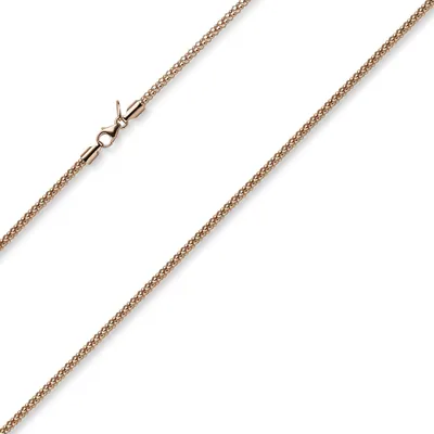 Produktbild von 2mm Armband runde Himbeer-Kette aus 585 Gold Rotgold Armschmuck Armkette, 21cm