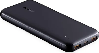 Obrázok produktu pre AUKEY PB-N73 12W USB-C Power Bank, 10 000 mAh, prenosná nabíjačka, 2 porty, čierna
