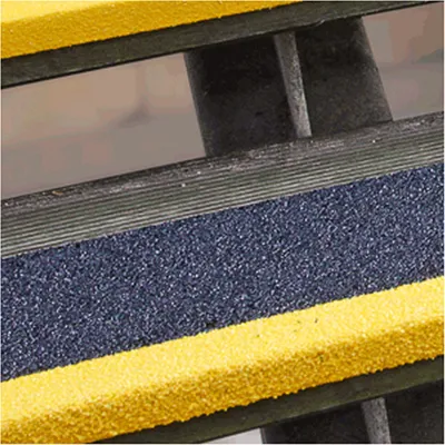 Produktbild von Antirutschkantenprofil GFK Extra Stark, Kunststoff, schwarz/gelb, 230x2500 mm
