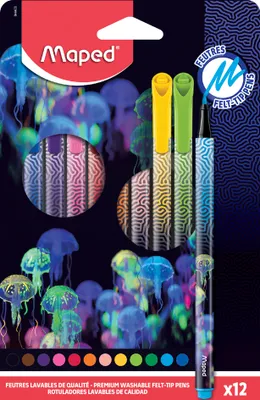 Image de Maped Feutre de coloriage DEEPSEA PARADISE étui carton de 18 pièces