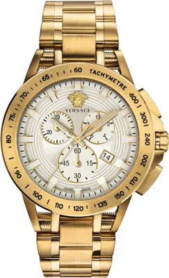 Zdjęcie produktu dla Versace VE3E00721 New Sport Tech Chronograph biały złoty zegarek męski ze stali nierdzewnej NOWOŚĆ