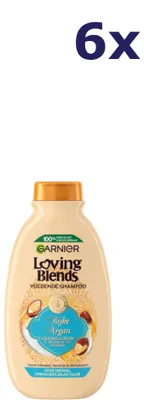 Productafbeelding van 6x Garnier Shampoo Loving Blends - Arganolie, 300 ml