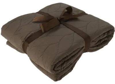 Produktbild von Plaid Steppdecke taupe - große weiche Polyesterdecke 200x220cm