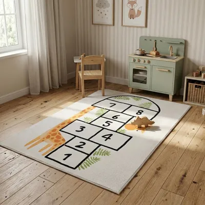 Produktbild von Volero - Spielteppich - Ruby Giraffe Creme - 120x170 cm - Kinderzimmer