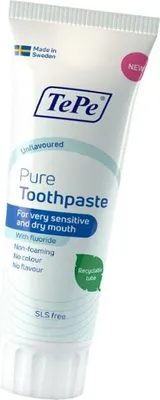Produktbild von TePe Pure Geschmacksneutrale Vegane Zahnpasta, 75 ml
