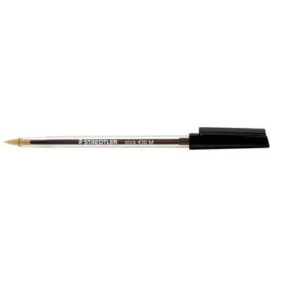 Produktbild von Staedtler stick 430 M, Clip, Stick-Kugelschreiber, Schwarz, 1 Stück(e)