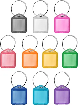 Produktbild von CombiCraft Mini XS aufklappbare Schlüsseletiketten, Farbenmix, 38x22mm - 100 Stück