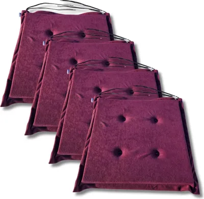 Immagine prodotto di Set 4 cuscini per sedie 40x40x3 cm decorativi per salotto - 1224