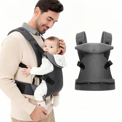 Obrázok produktu pre Ergonomické nosidlo pre bábätká, sivé, 3–36 mesiacov