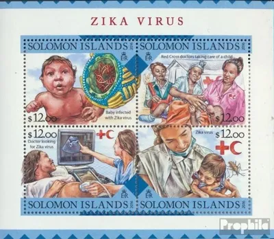 Produktbild von Briefmarken Salomoninseln 2016 Mi 3726-3729 Kleinbogen (kompl. Ausg.) postfrisch Zika-Virus