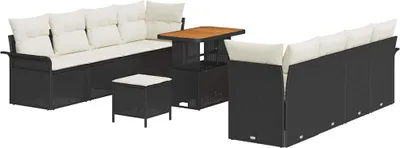 Produktbild von vidaXL Garten-Sofa-Set Schwarz